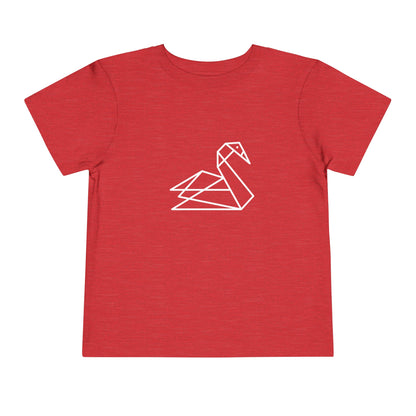 Origami Swan Print Toddlers T-Shirt
