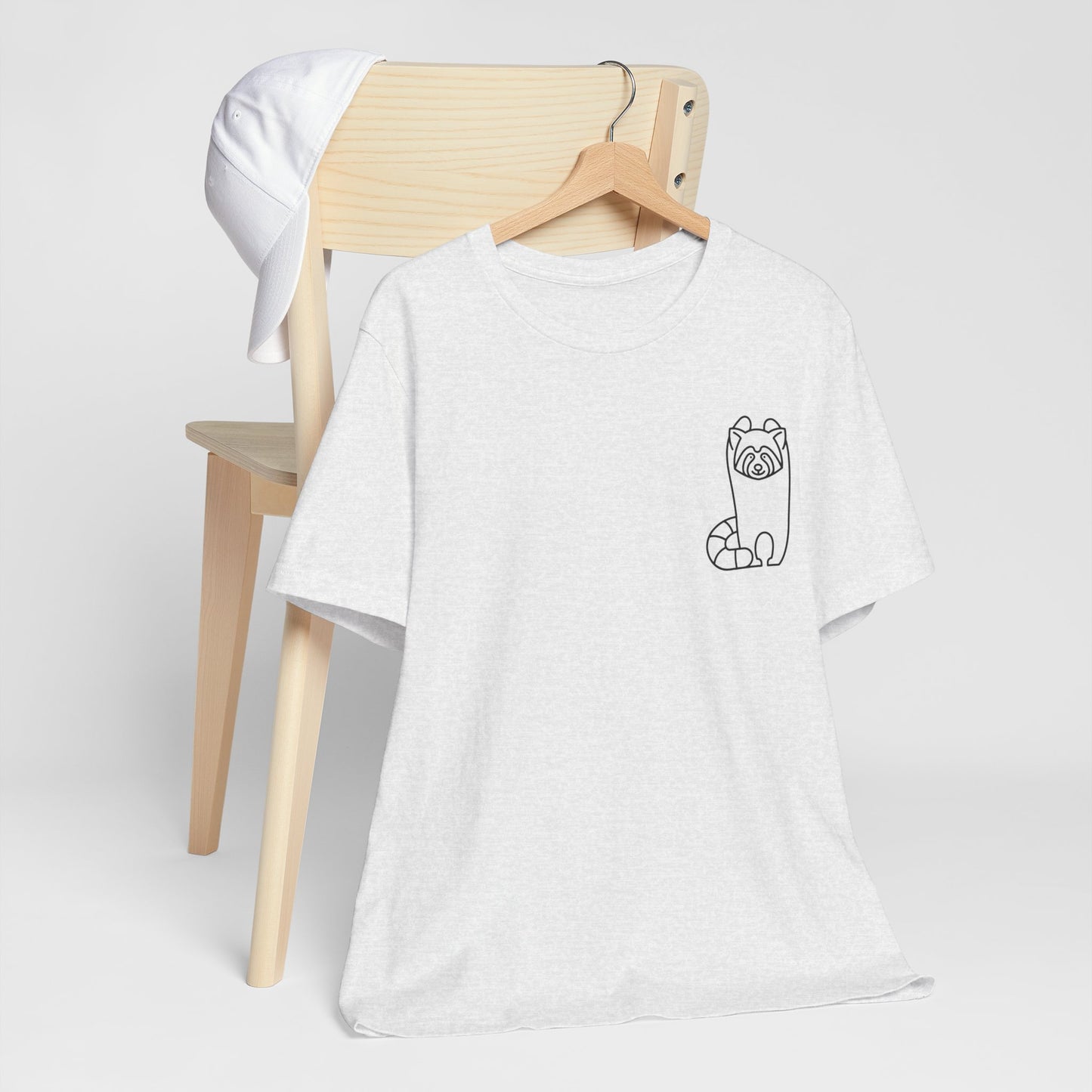 Standing Red Panda Print Men & Women T-Shirt