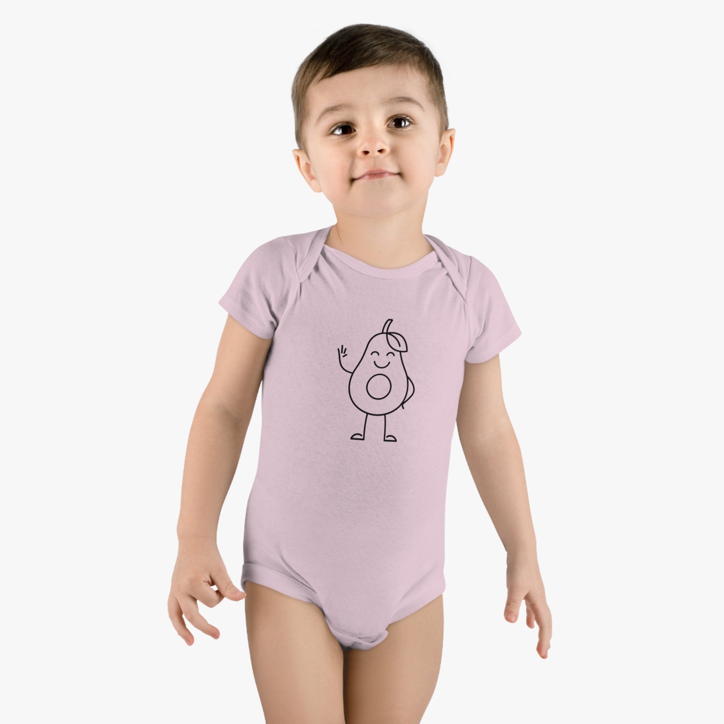 Happy Avocado Print Baby Onesies