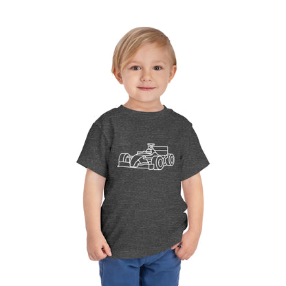 Zooming Race Car Print Kids T-Shirt