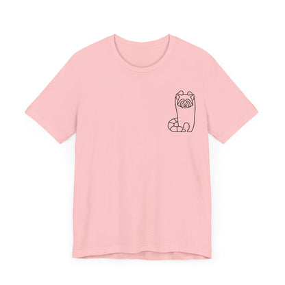 Standing Red Panda Print Men & Women T-Shirt