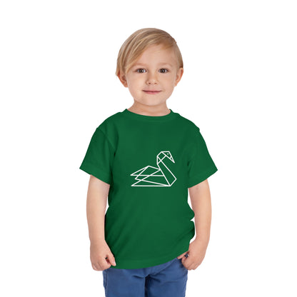 Origami Swan Print Toddlers T-Shirt
