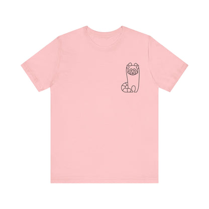 Standing Red Panda Print Men & Women T-Shirt