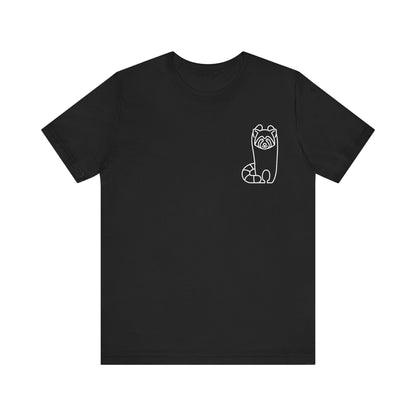 Standing Red Panda Print Men & Women T-Shirt