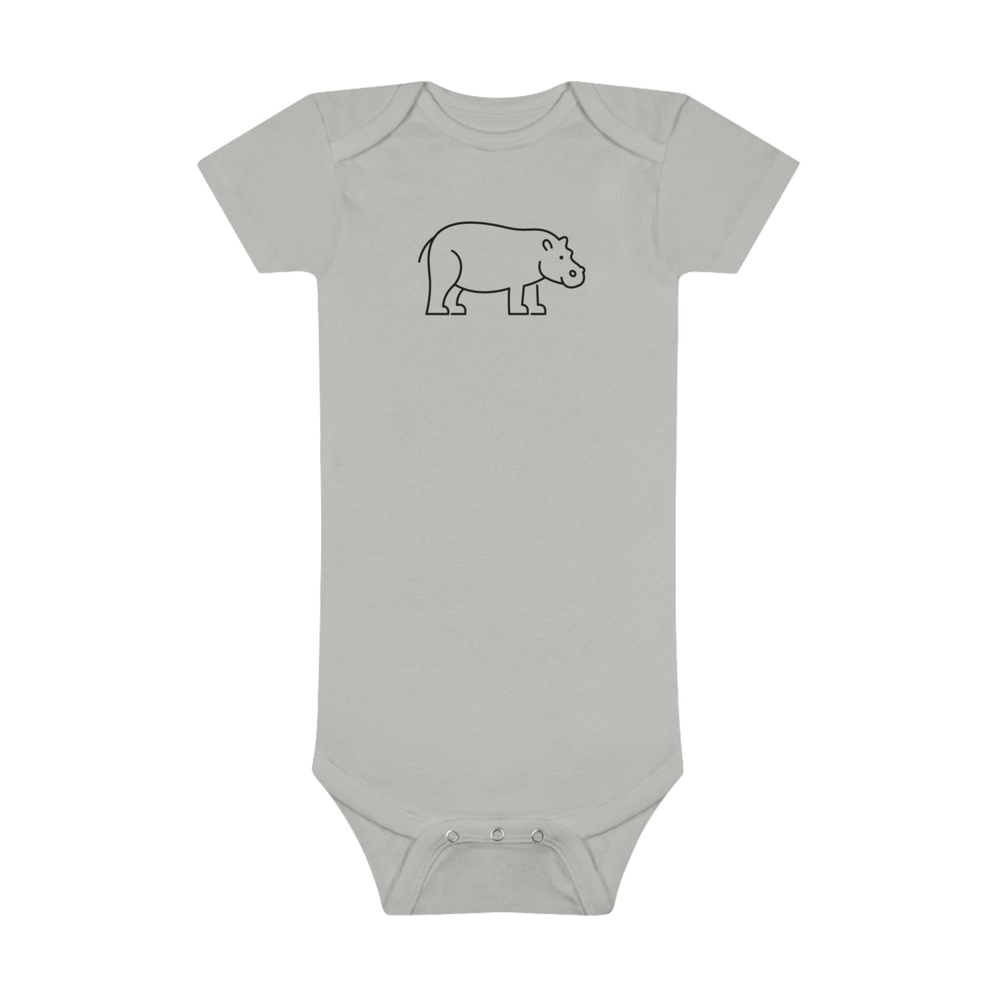 Standing Elephant Print Baby Onesies