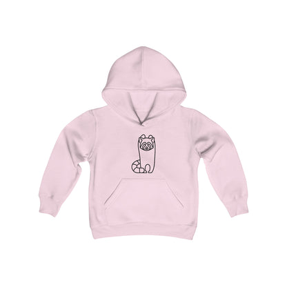 Standing Red Panda Print Kids Hoodie