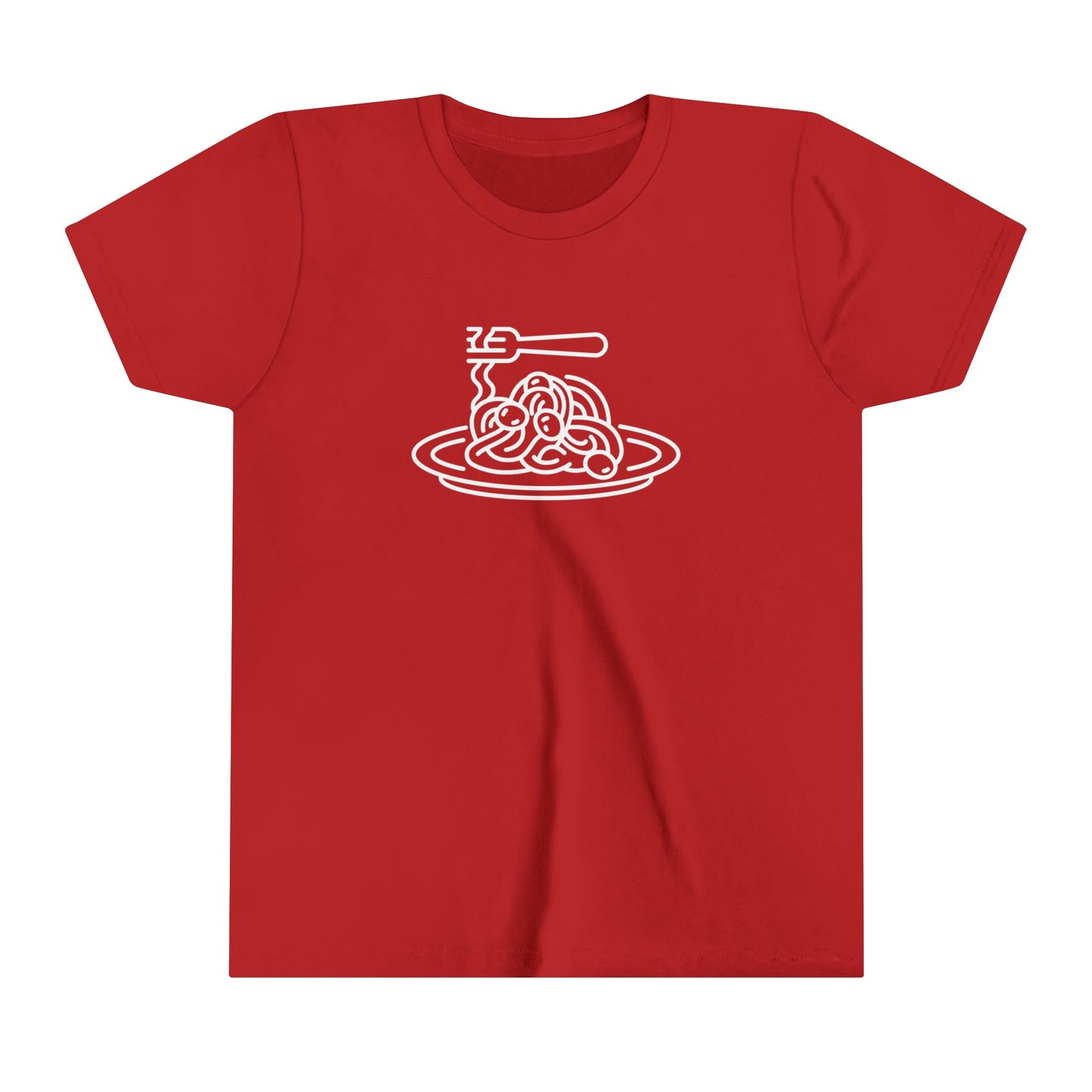 Spaghetti Dinner Print Youth T-Shirt