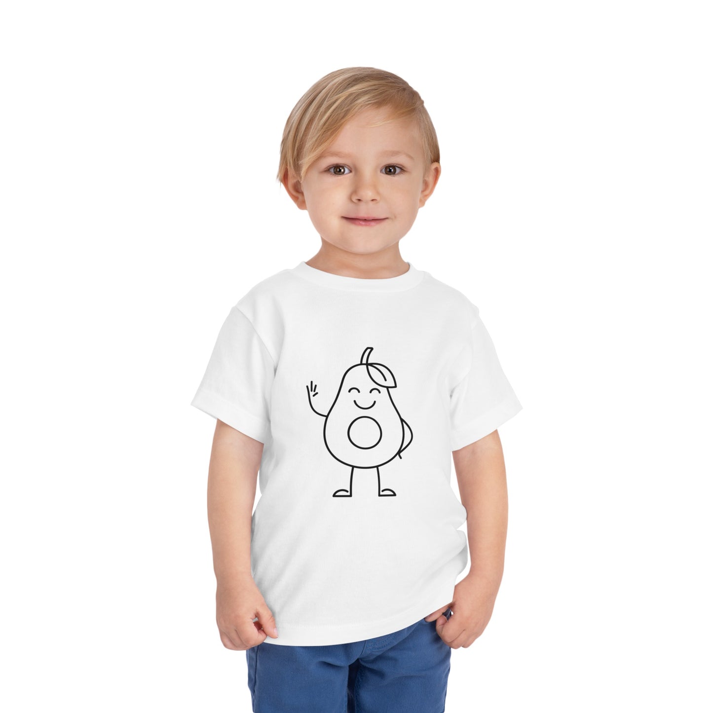 Happy Avocado Print Toddlers T-Shirt