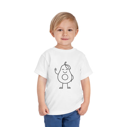 Happy Avocado Print Toddlers T-Shirt