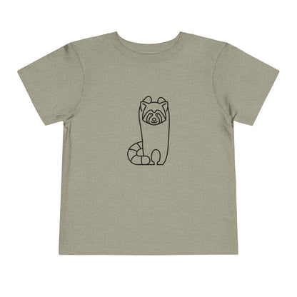 Standing Red Panda Print Toddlers T-Shirt