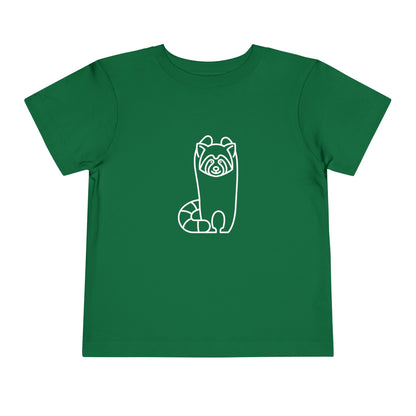 Standing Red Panda Print Toddlers T-Shirt