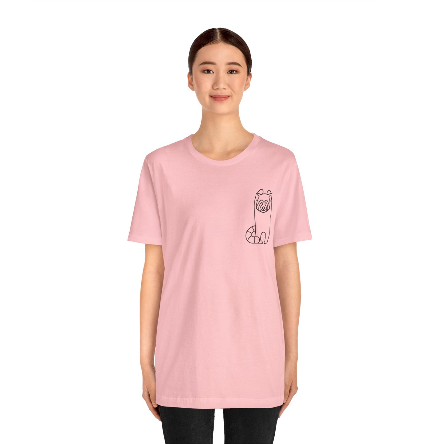 Standing Red Panda Print Men & Women T-Shirt