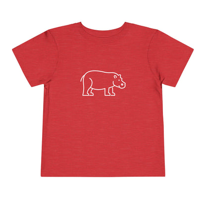 Hippo Print Toddlers T-Shirt
