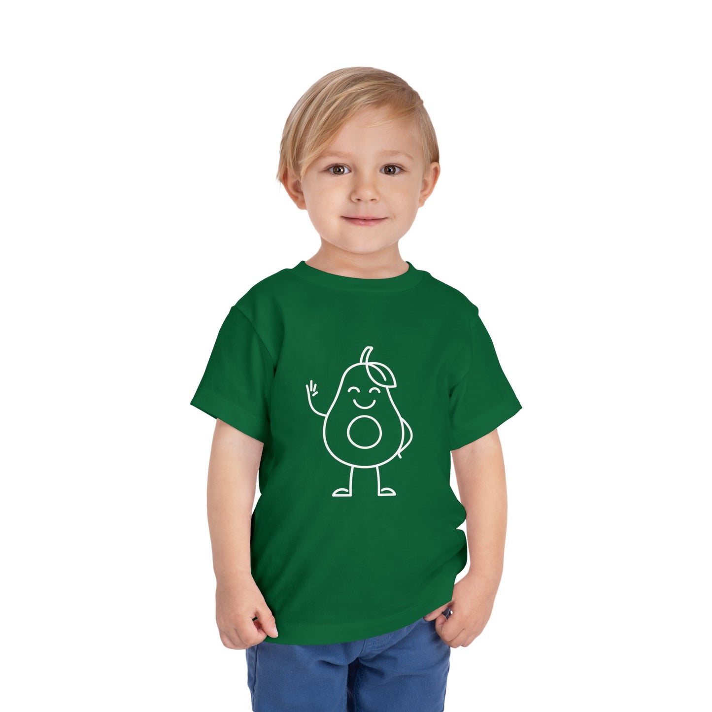 Happy Avocado Print Toddlers T-Shirt