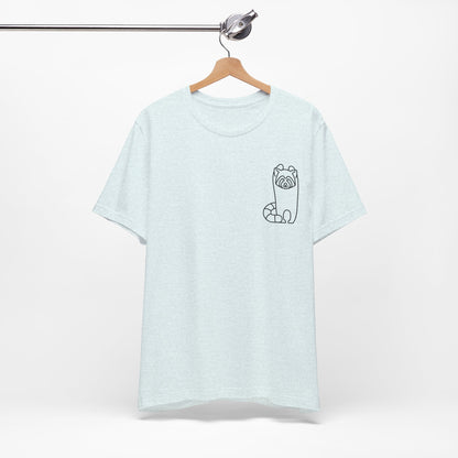 Standing Red Panda Print Men & Women T-Shirt
