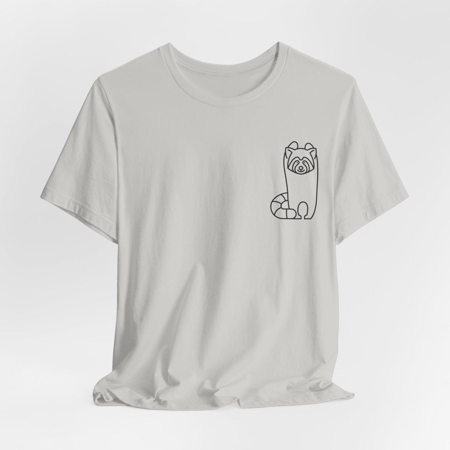 Standing Red Panda Print Men & Women T-Shirt