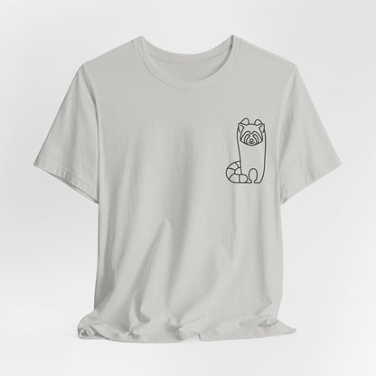 Standing Red Panda Print Men & Women T-Shirt