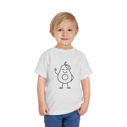 Happy Avocado Print Toddlers T-Shirt