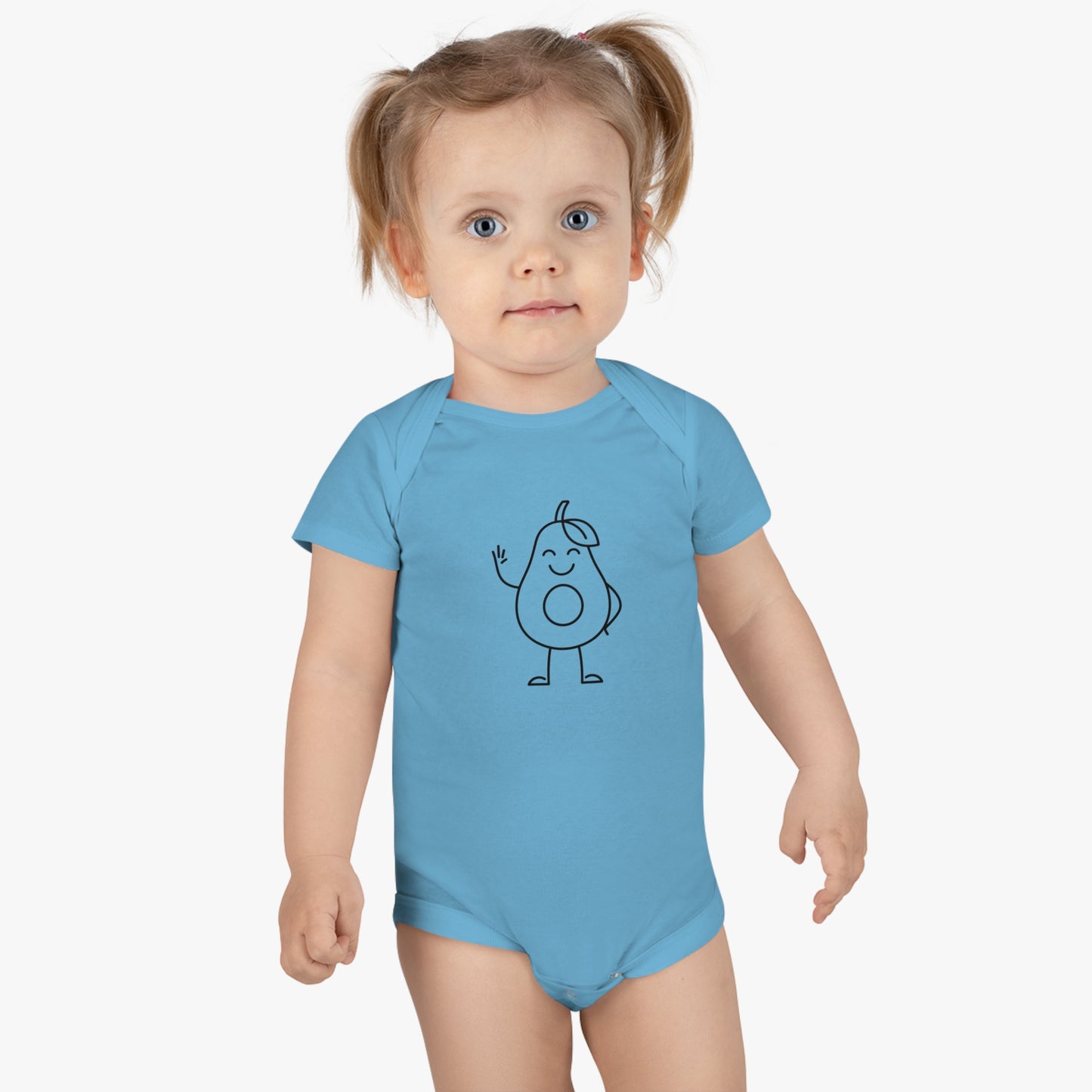 Happy Avocado Print Baby Onesies