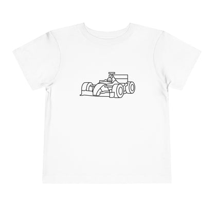 Zooming Race Car Print Kids T-Shirt