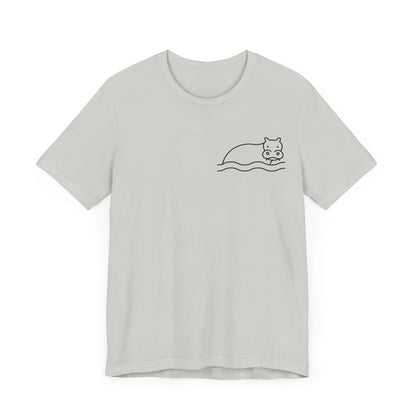 Hippo In Water Print Men & Women T-Shirt