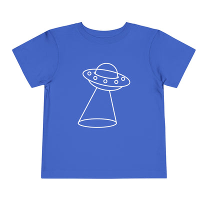UFO with a Beam of Light Print Kids T-Shirt