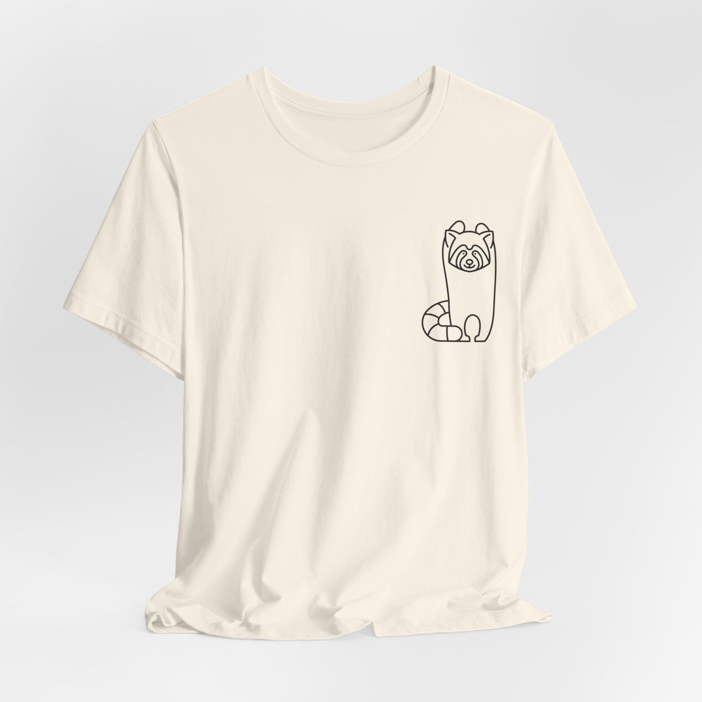 Standing Red Panda Print Men & Women T-Shirt