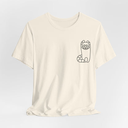 Standing Red Panda Print Men & Women T-Shirt