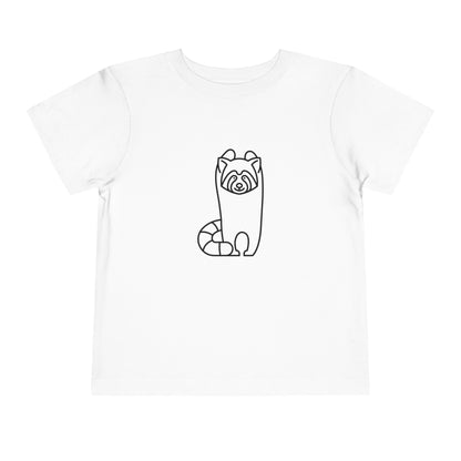 Standing Red Panda Print Toddlers T-Shirt