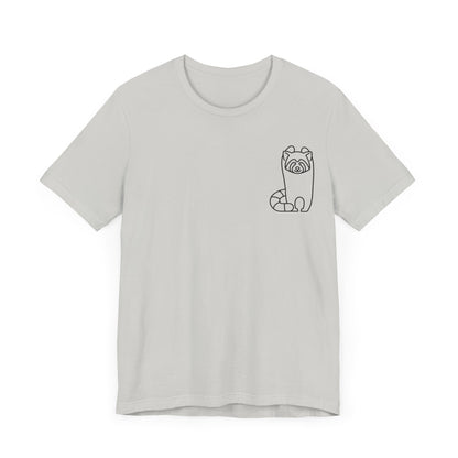 Standing Red Panda Print Men & Women T-Shirt