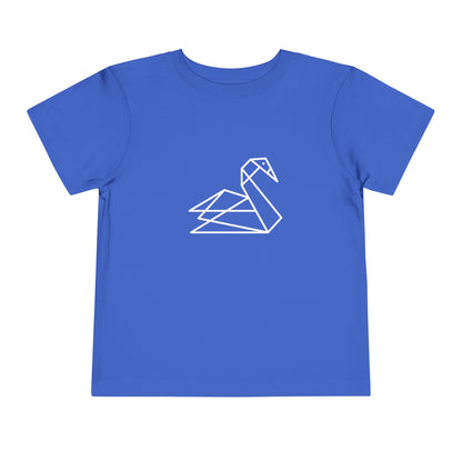 Origami Swan Print Toddlers T-Shirt