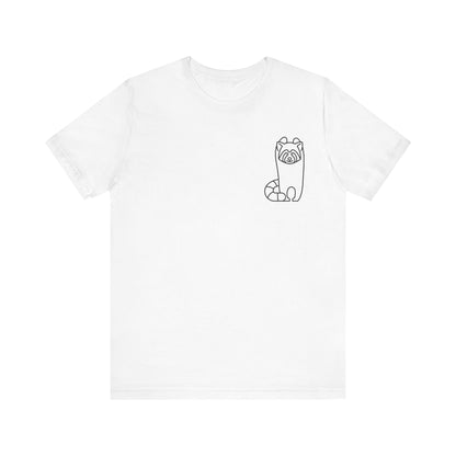 Standing Red Panda Print Men & Women T-Shirt