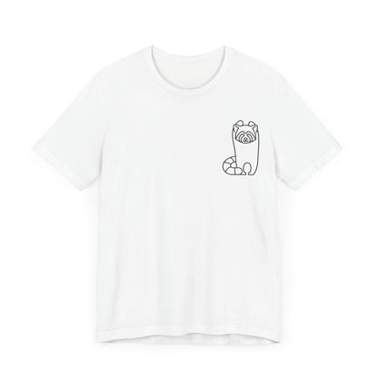 Standing Red Panda Print Men & Women T-Shirt