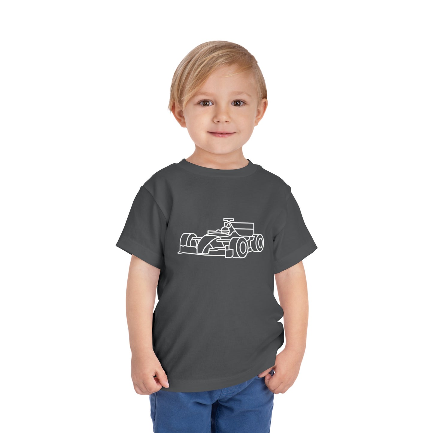 Zooming Race Car Print Kids T-Shirt