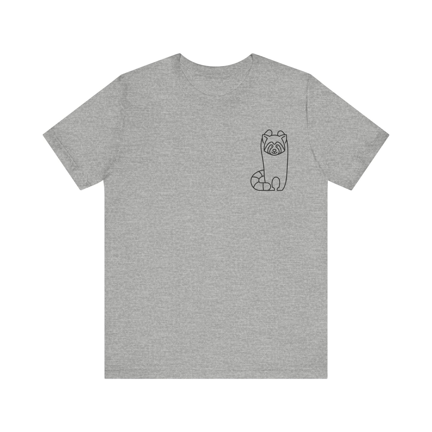 Standing Red Panda Print Men & Women T-Shirt