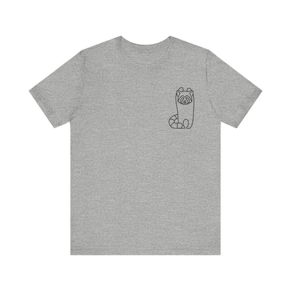 Standing Red Panda Print Men & Women T-Shirt