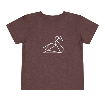 Origami Swan Print Toddlers T-Shirt