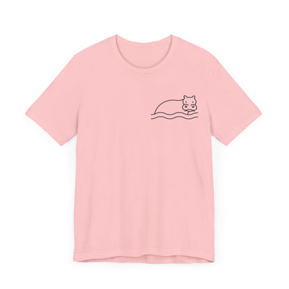 Hippo In Water Print Men & Women T-Shirt
