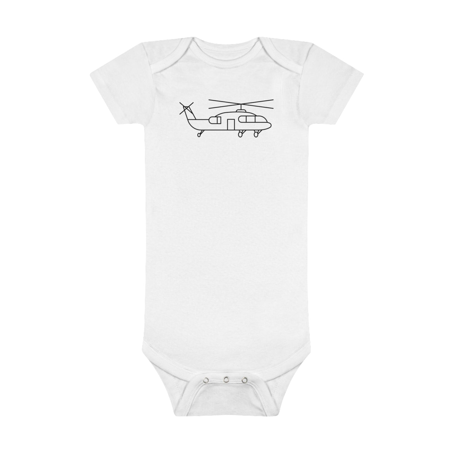 Flying Helicopter Print Baby Onesies