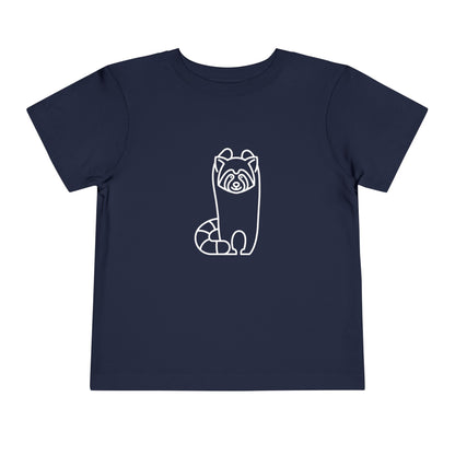 Standing Red Panda Print Toddlers T-Shirt