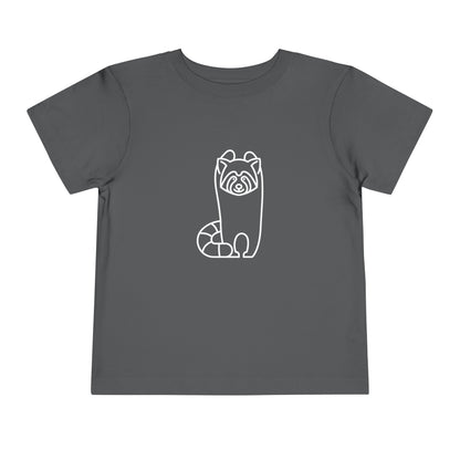 Standing Red Panda Print Toddlers T-Shirt