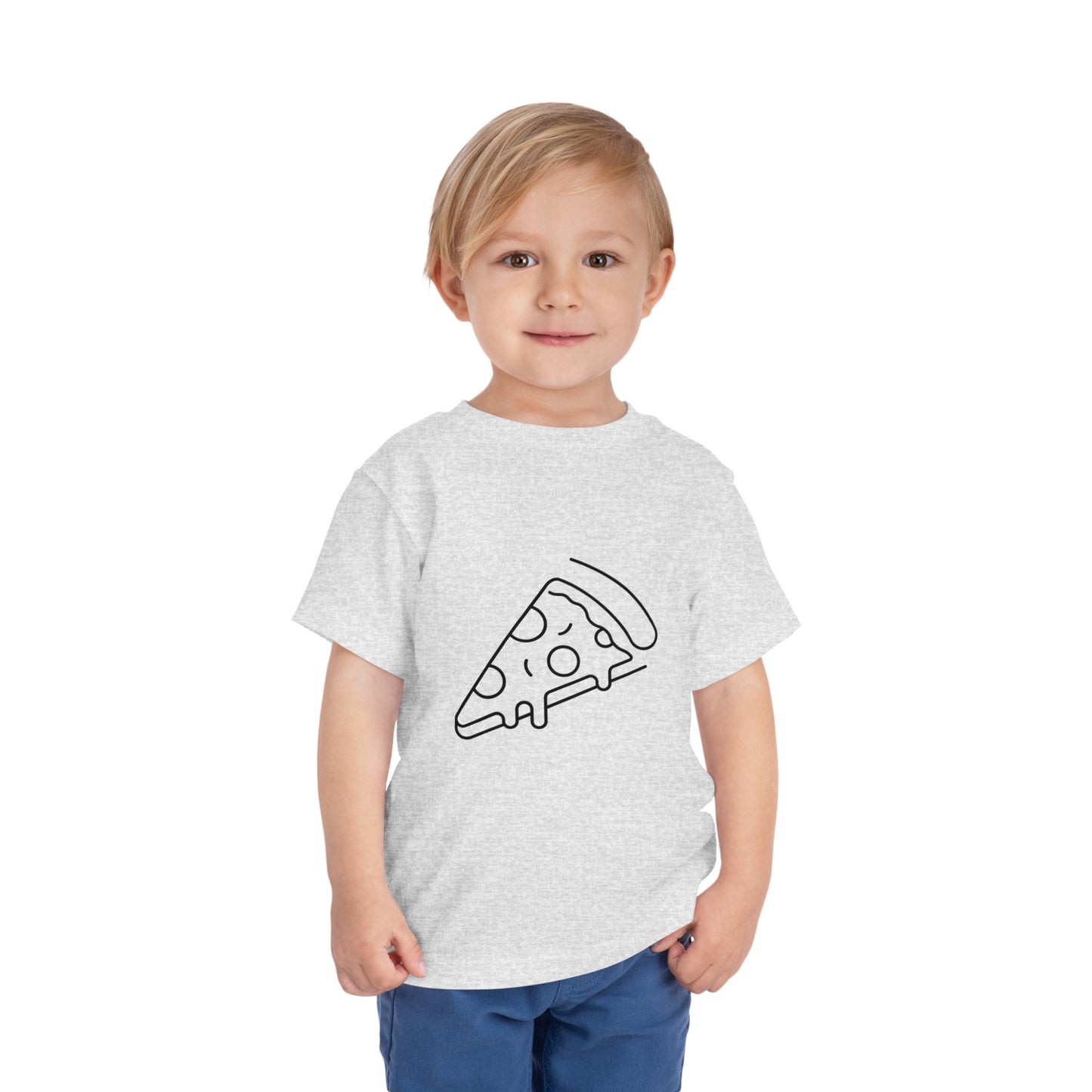 Cheesy Pizza Print Toddlers T-Shirt
