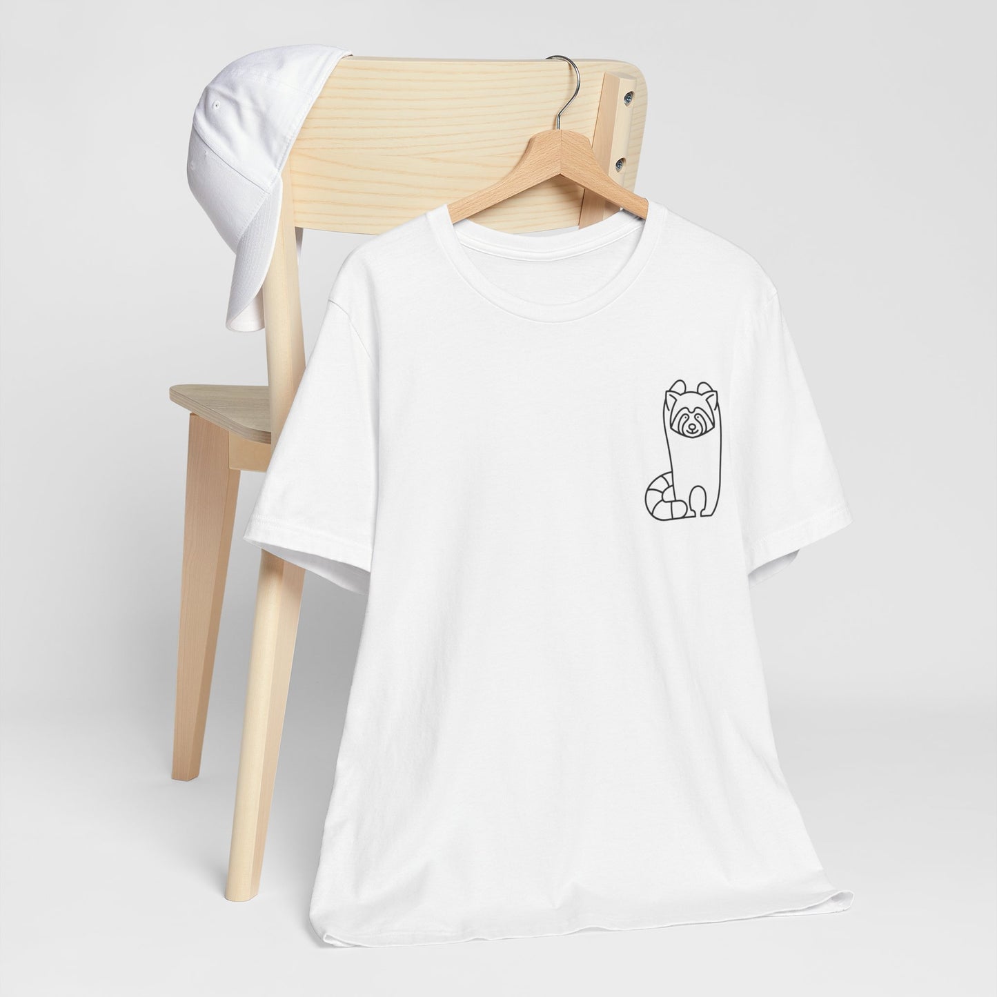 Standing Red Panda Print Men & Women T-Shirt