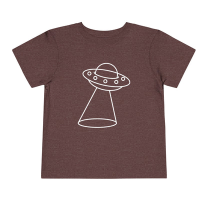 UFO with a Beam of Light Print Kids T-Shirt