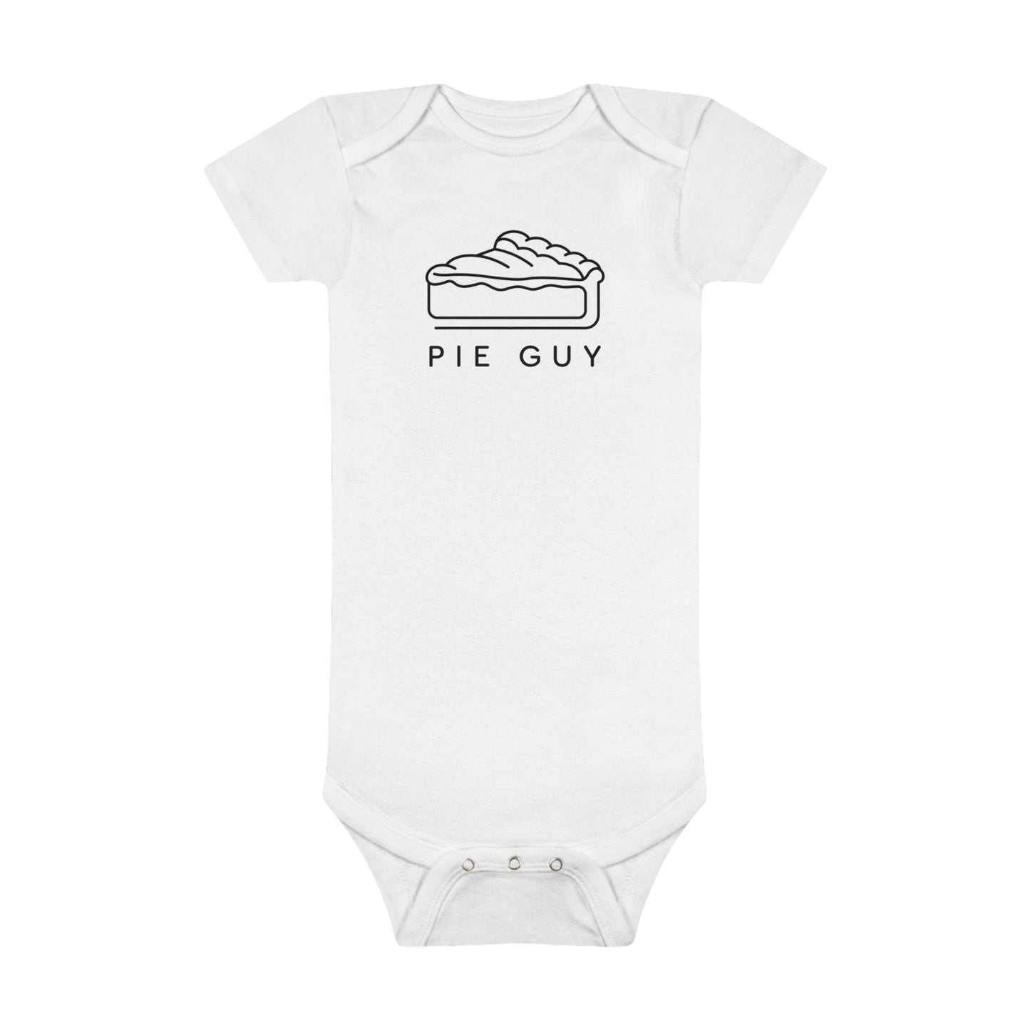 Pie Guy Print Baby Onesies