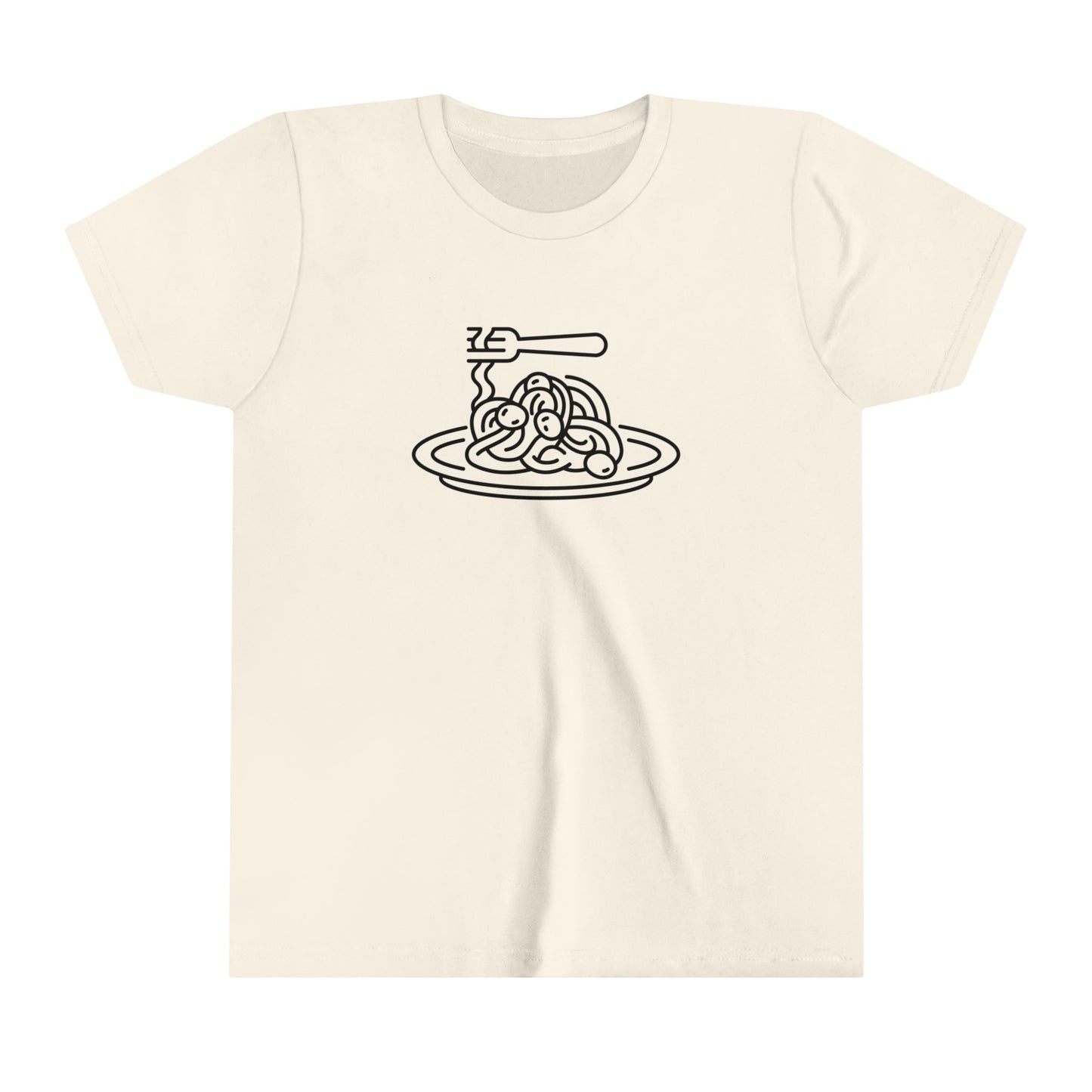 Spaghetti Dinner Print Youth T-Shirt