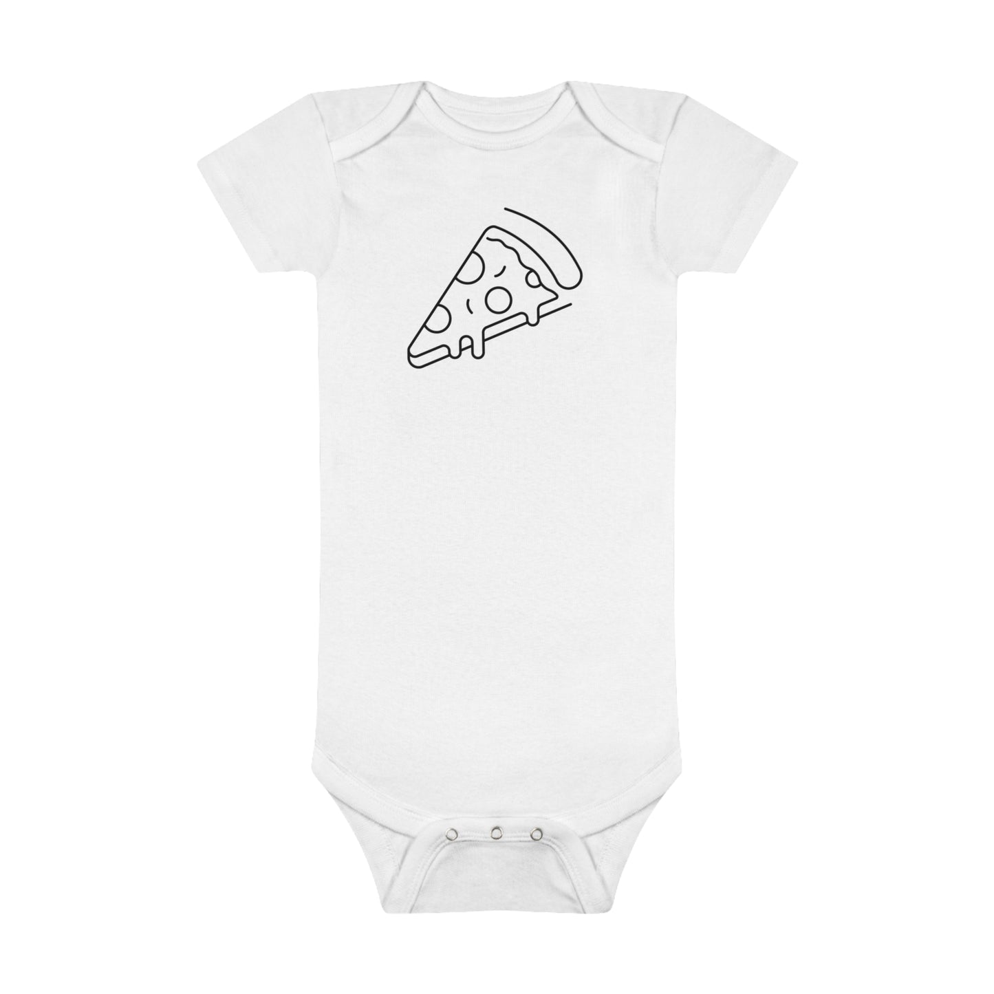 Cheesy Pizza Print Baby Onesies