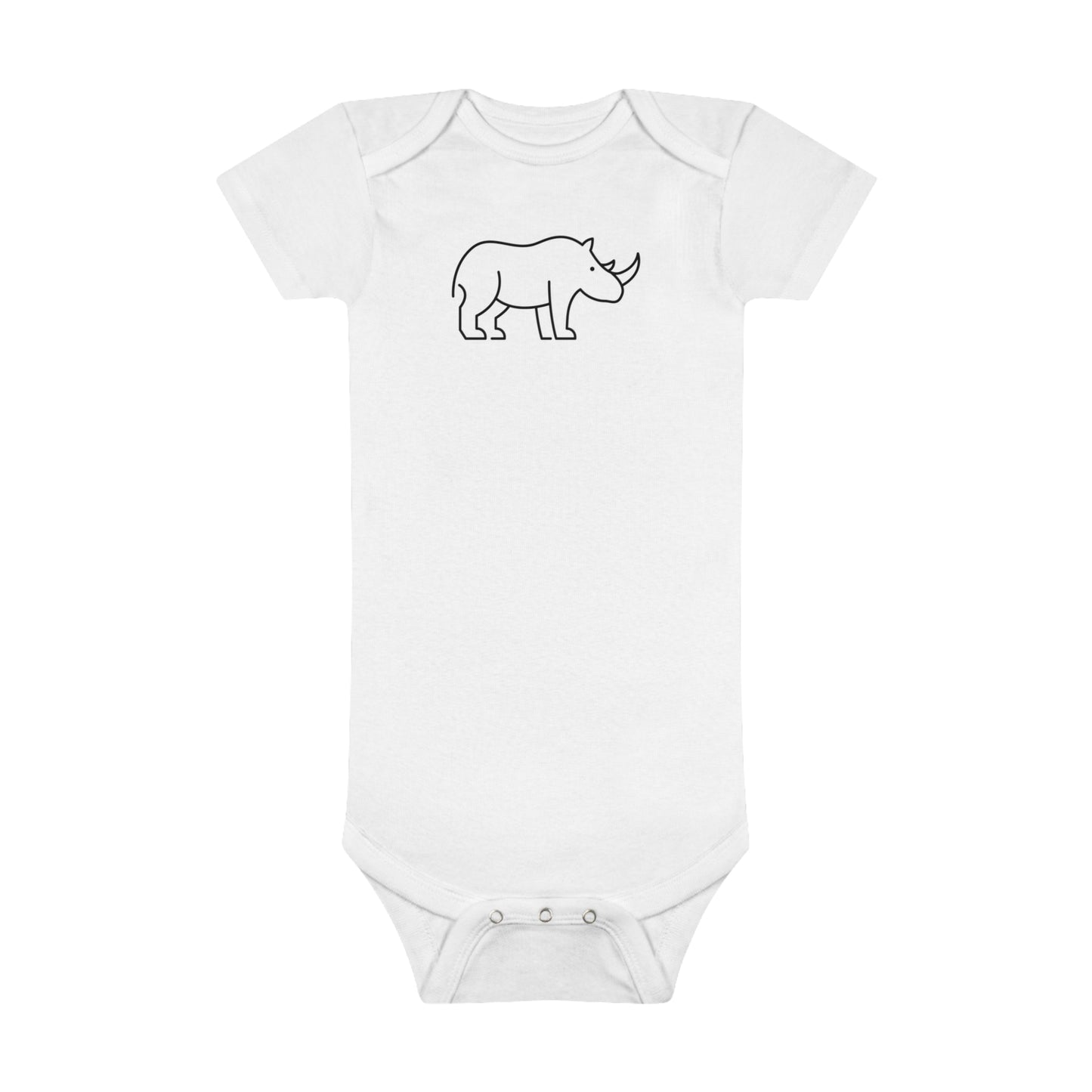 Rhino Print Baby Onesies