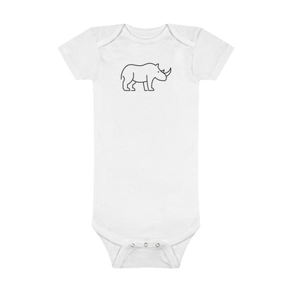 Rhino Print Baby Onesies