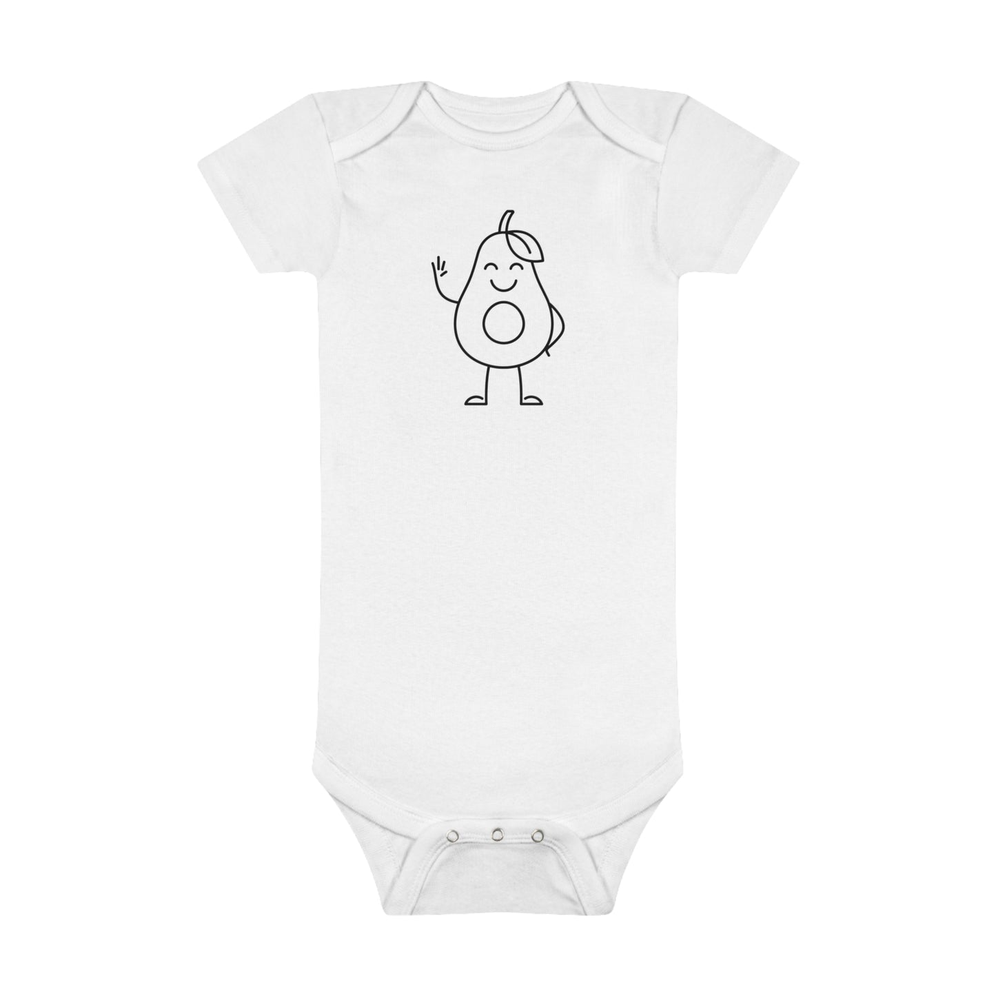 Happy Avocado Print Baby Onesies
